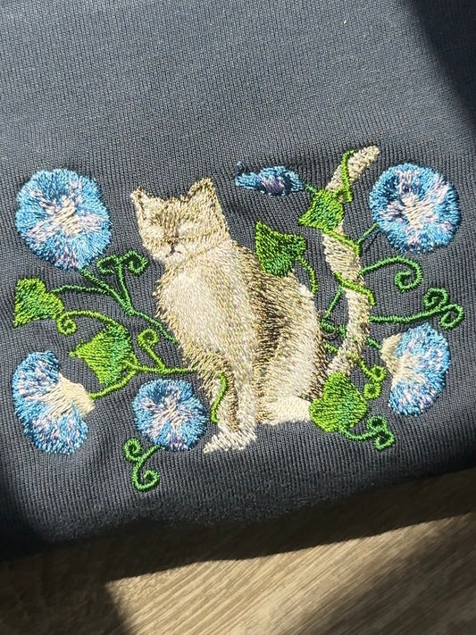 【新作】朝顔と猫