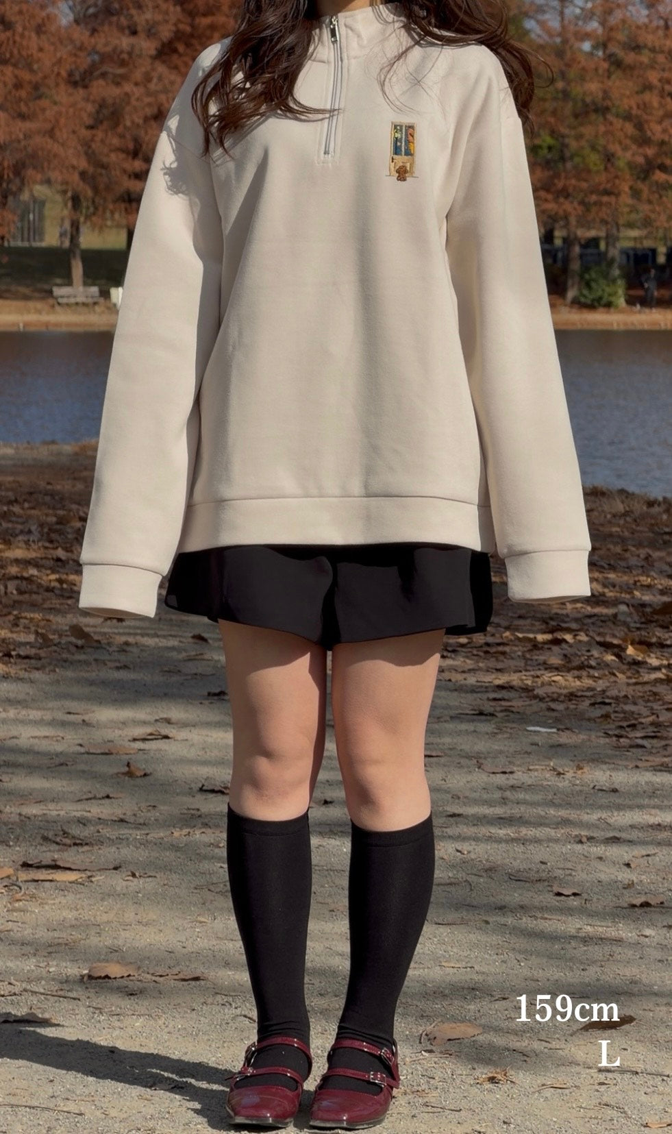 帰りを待つわんこのハーフジップ