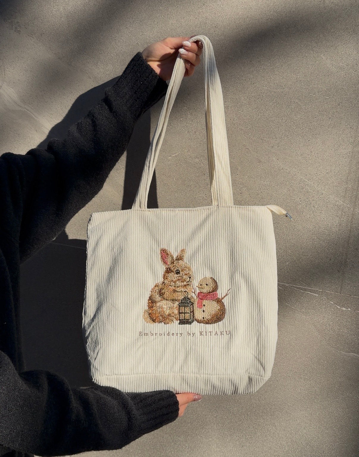 雪うさぎトートバッグ