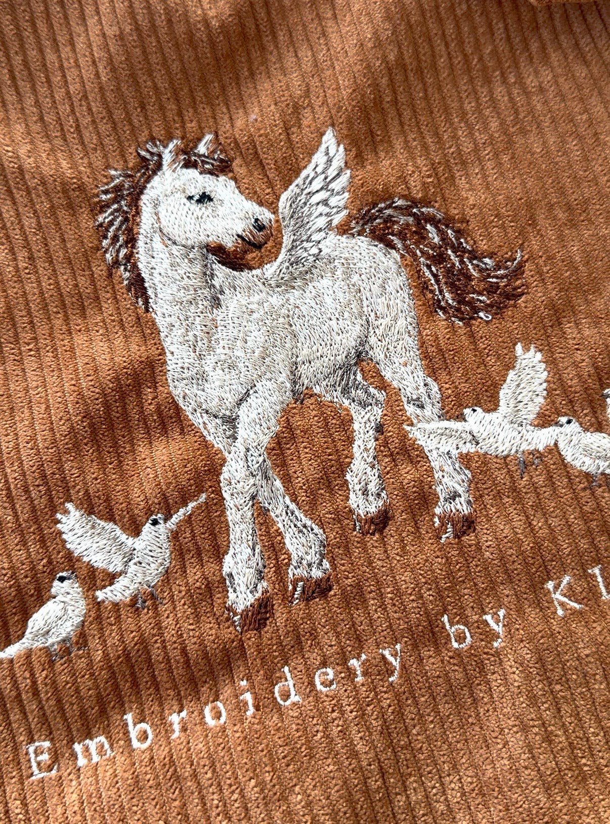 小鳥と白馬のトートバッグ