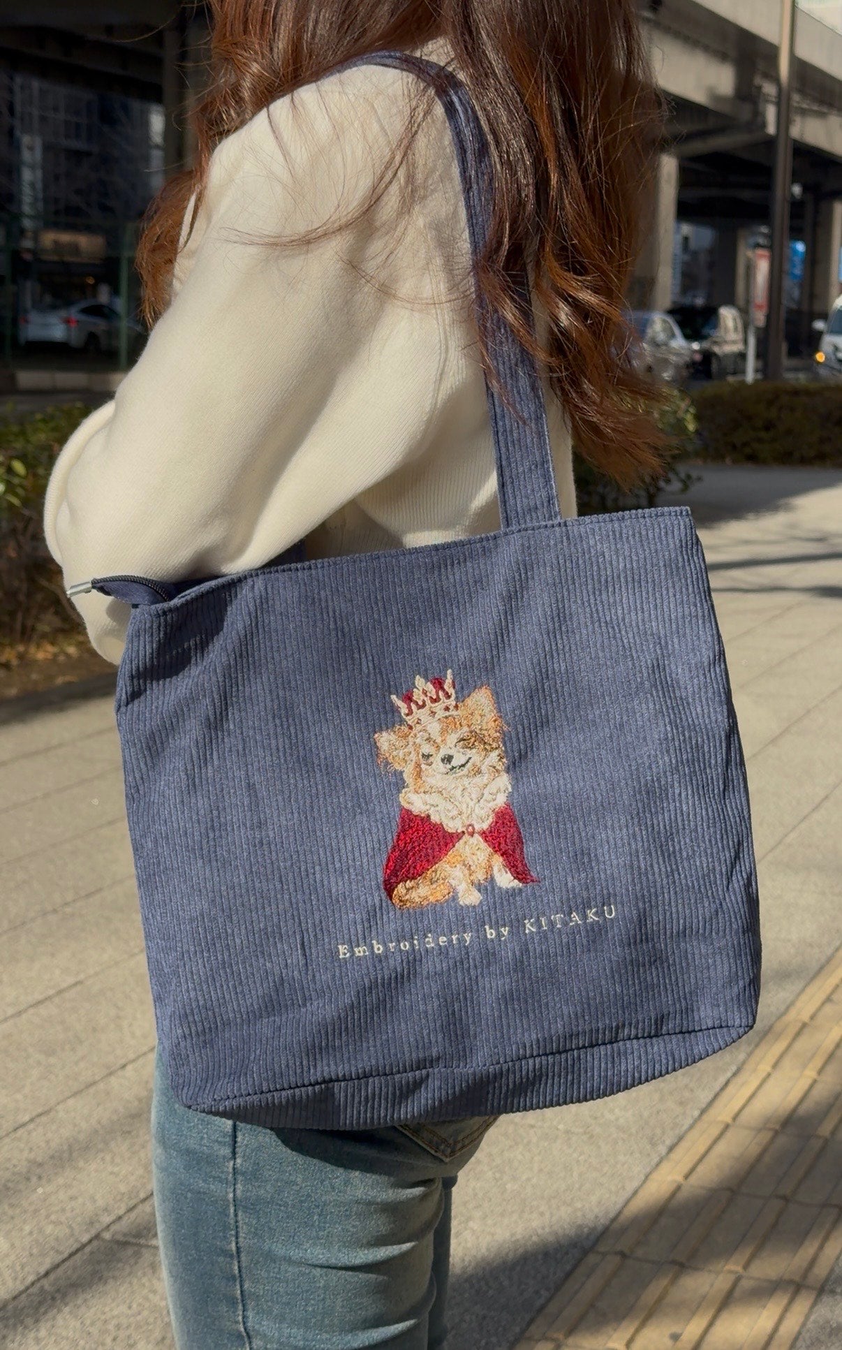 王様チワワのトートバッグ