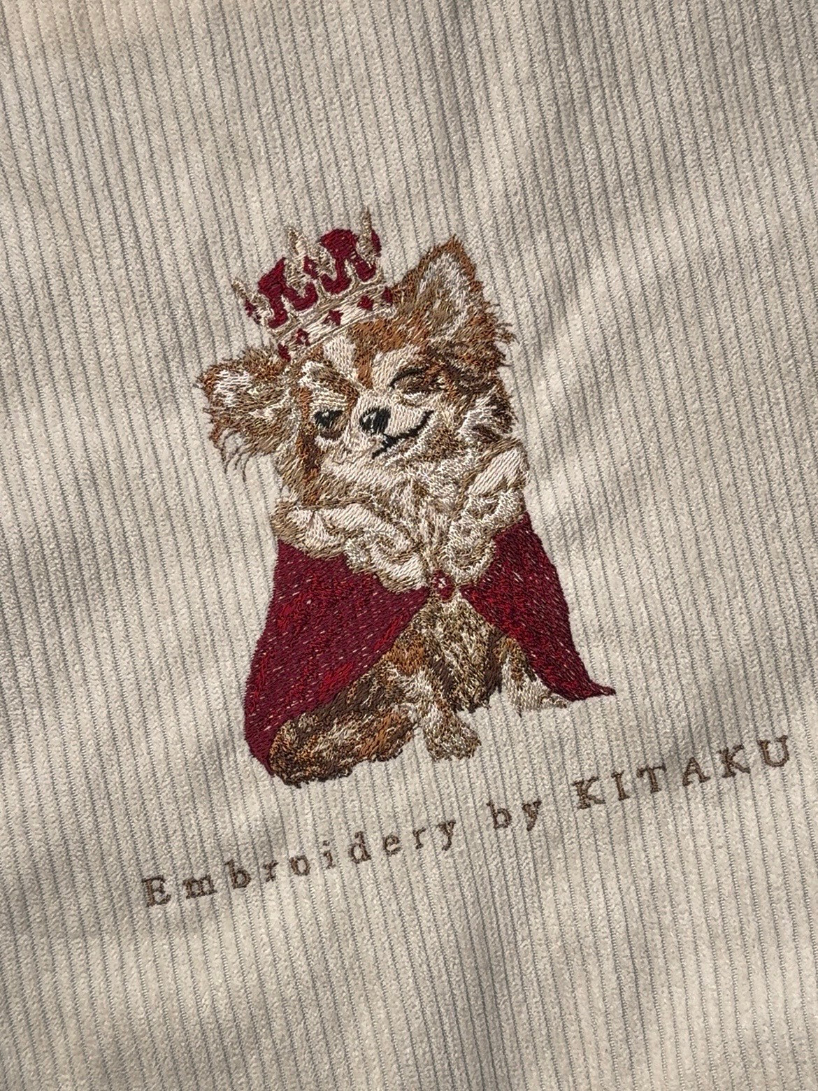 北区の刺繍屋 王様チワワ M 刺繍 王様チワワのトートバッグ – 北区の刺しゅう屋