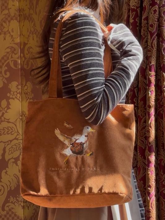 通勤ダックのトートバッグ