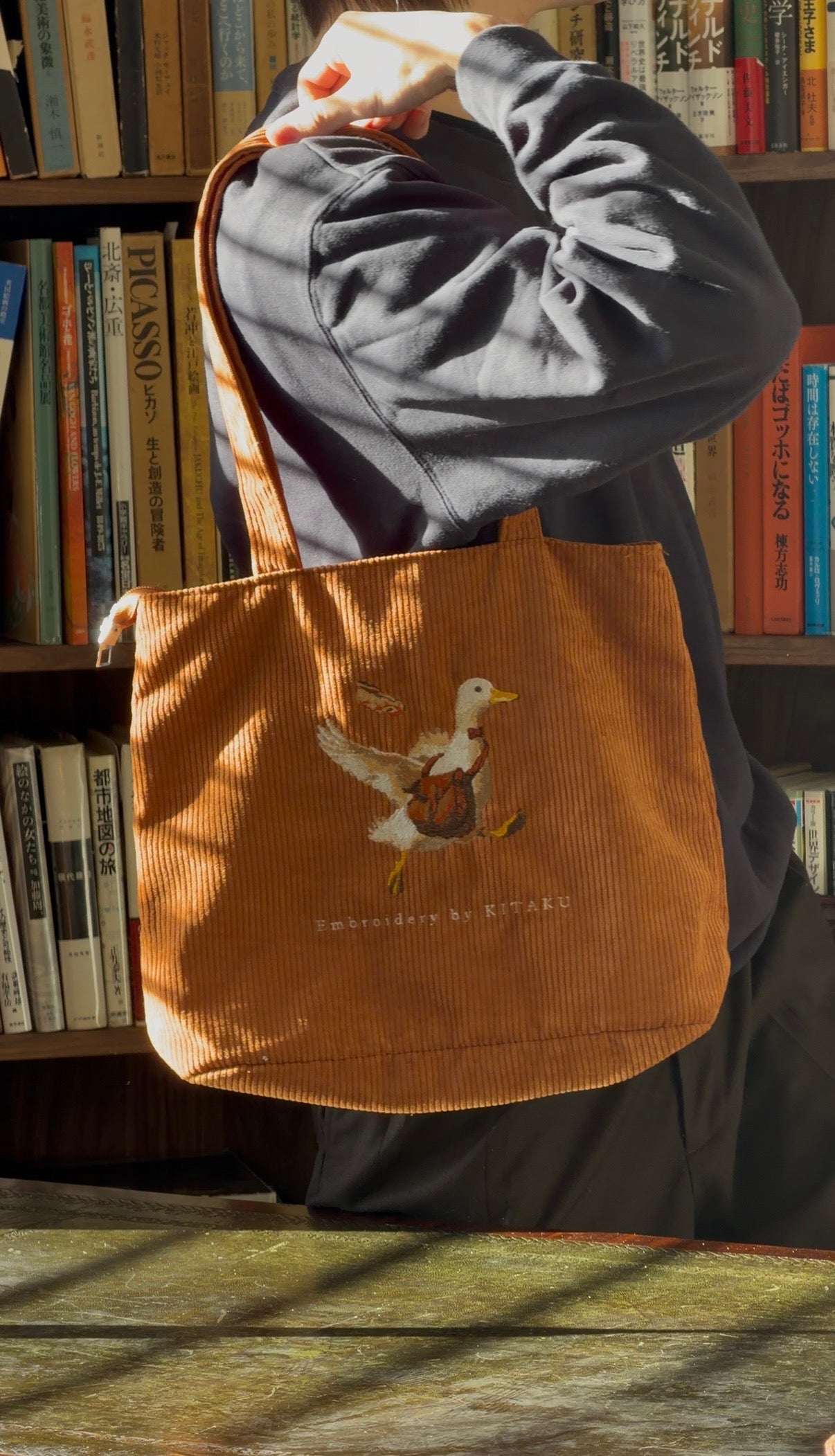 通勤ダックのトートバッグ