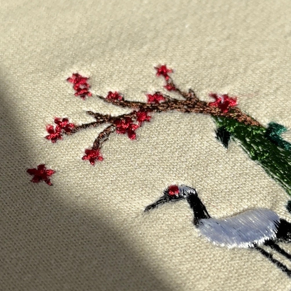 『模写』 陳之佛 【松齢鶴寿】 刺繍画 现代工笔画大家陈之佛《松龄鹤寿》-艺术新闻-中国画廊网