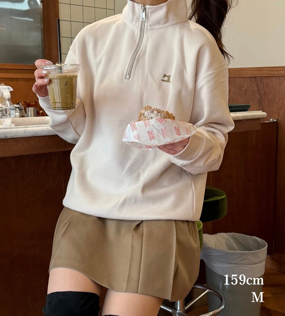 キャバリア画伯のハーフジップ